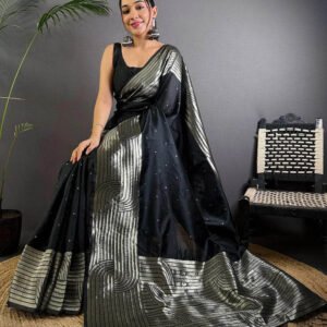 Black Beau Soft Silk Saree