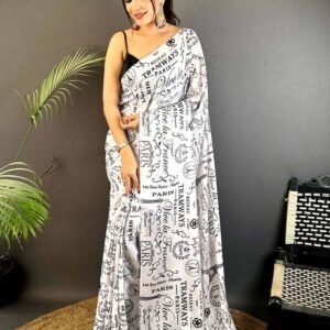 Soft Chinnon Chiffon Saree