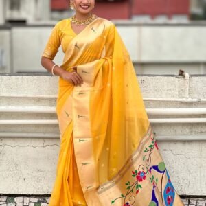 Organza Paithani Saree