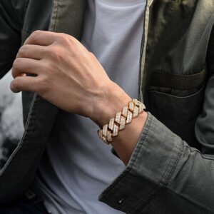 Premium Zircon Cuban Bracelet Men