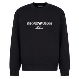 Emporio Armani Milano Embroidered Logo Sweatshirt